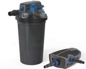 Set de filtro de presión con filtro, bomba y UVC